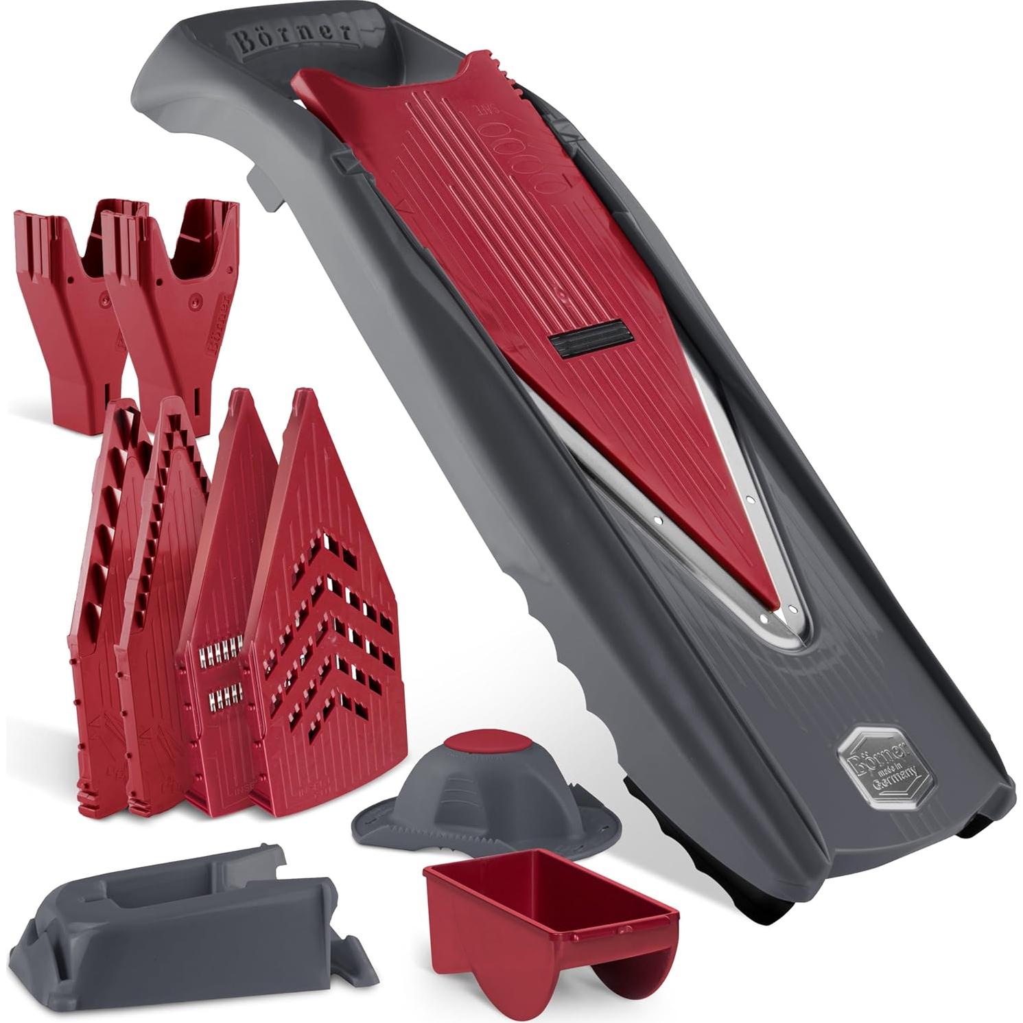 Mandolina Profesional Börner Vital - Cortadora de Verduras Manual con Cuchilla en V de Acero Inoxidable