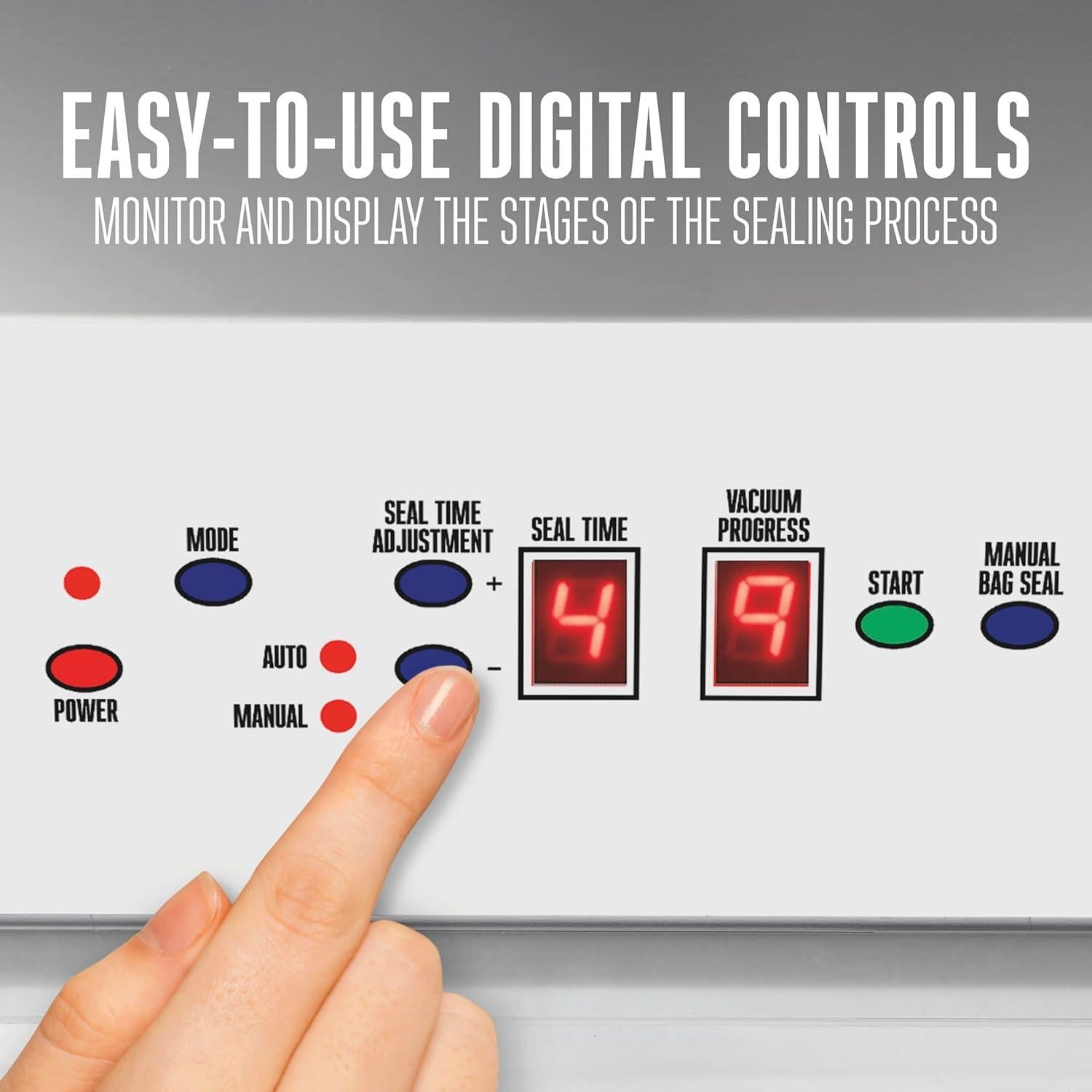 Selladora al Vacío Weston Pro-3000 1020W Acero Inoxidable 38cm