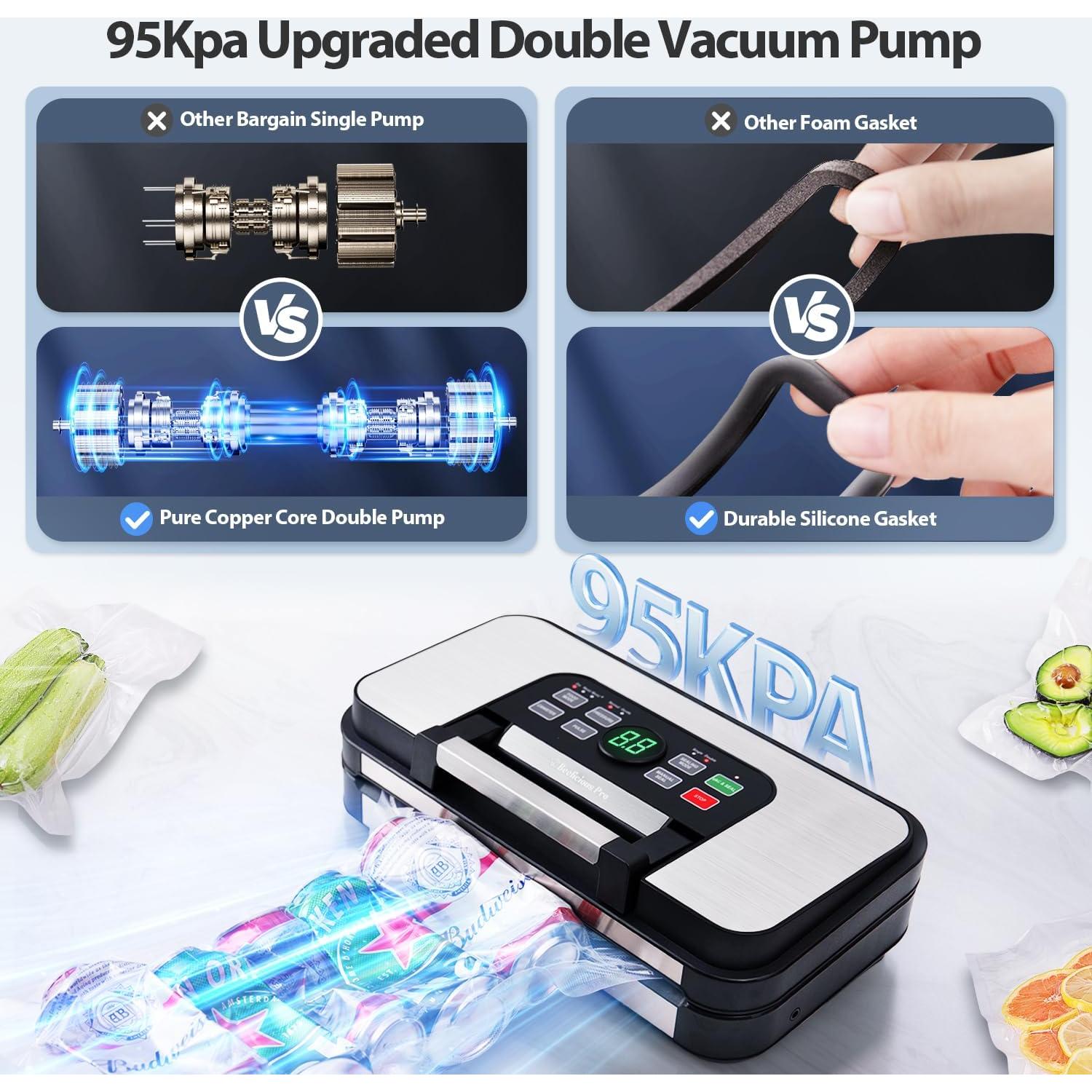 Sellador al Vacío Beelicious Pro 10 en 1 Verde 125W