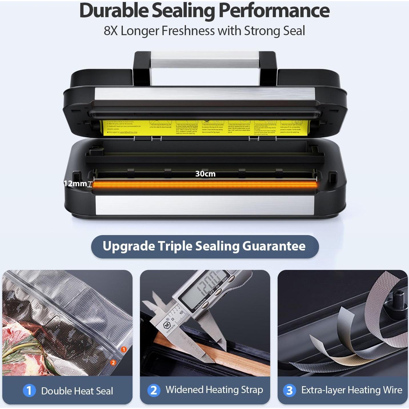 Sellador al Vacío Beelicious Pro 10 en 1 Verde 125W