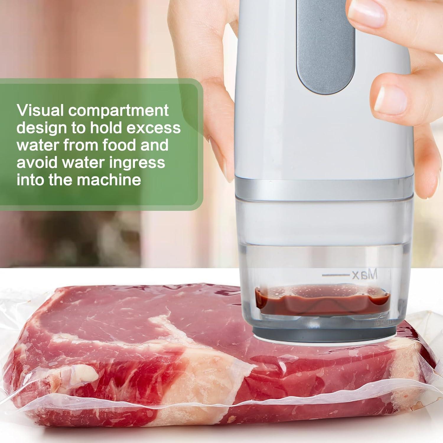 Sellador al vacío portátil WaterElfo Vs100 con 30 bolsas