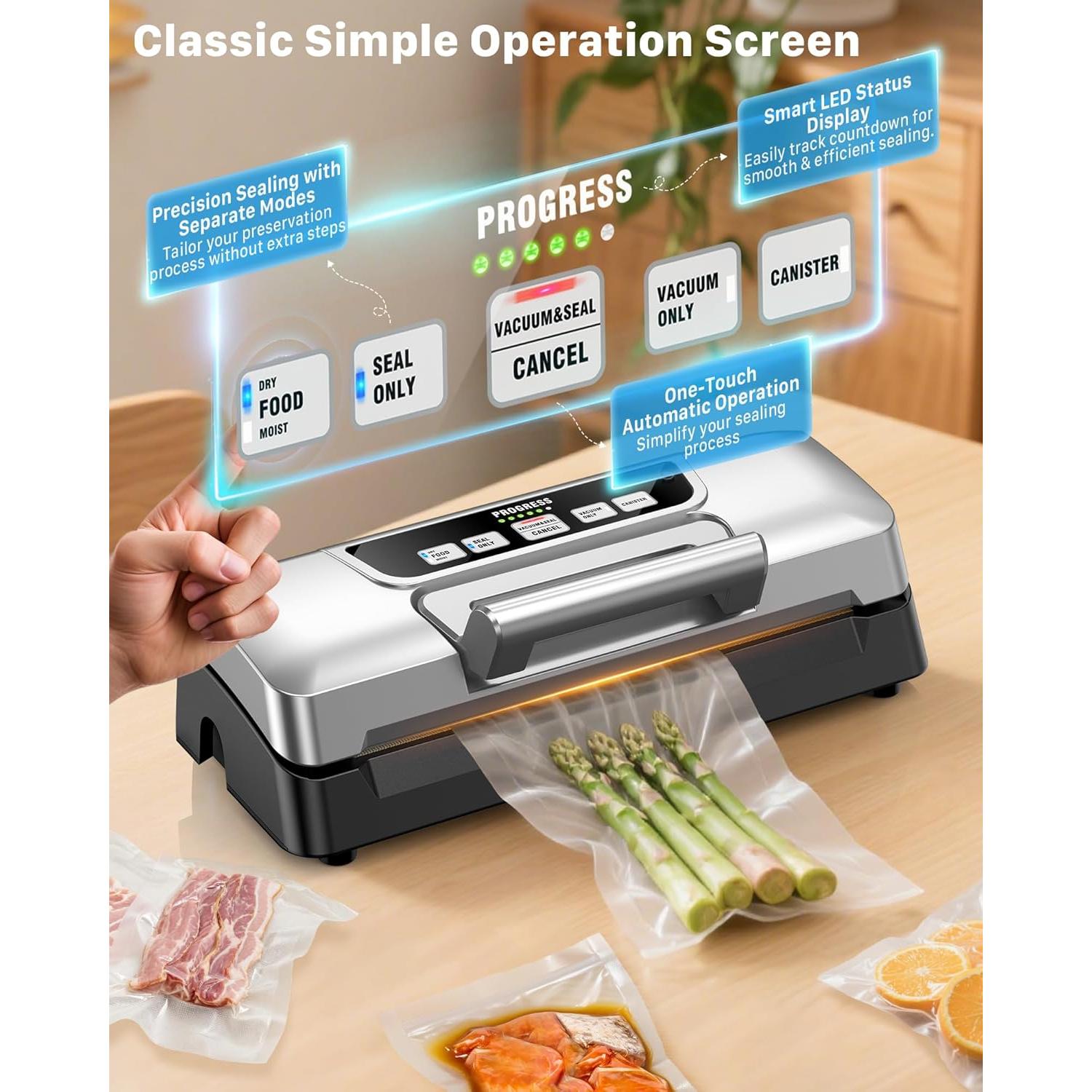 Máquina de Sellado al Vacío Potane VS2736B Doble Bomba 1.95kg