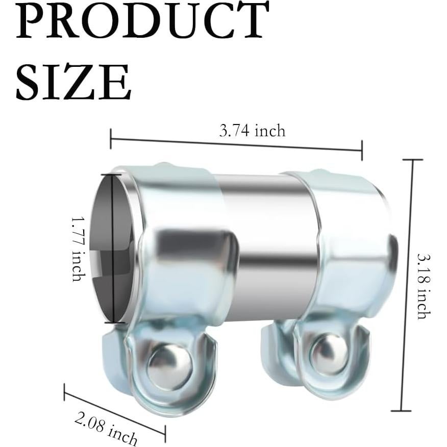 Abrazadera de Escape YGDMD Acero Inoxidable 45mm y 60mm