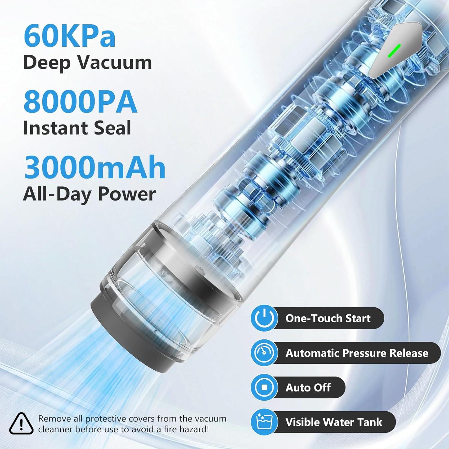 Sellador de Vacío Portátil NTOUSIUY S60 PRO 39 Piezas