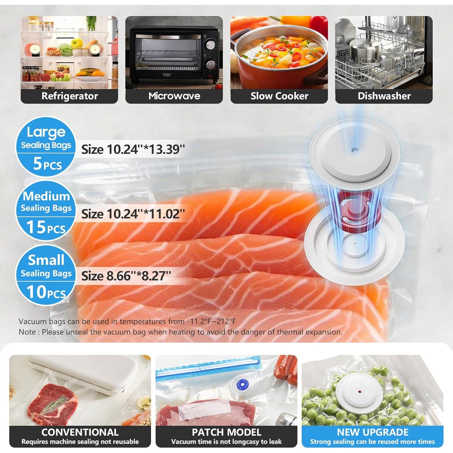 Sellador de Vacío Portátil NTOUSIUY S60 PRO 39 Piezas