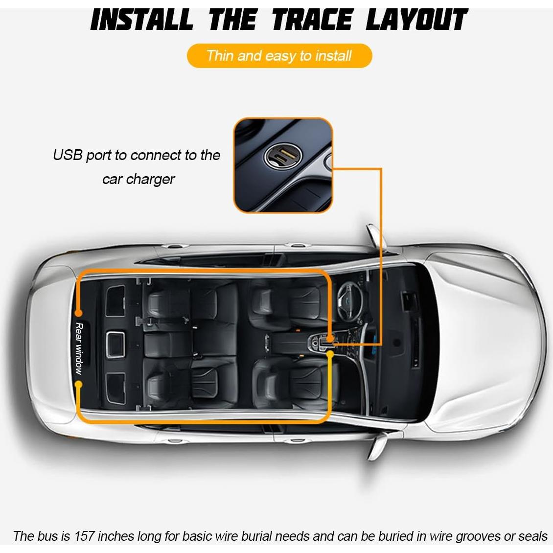 Luz Ojos de Diablo para Auto FALVFUN 30cm LED Ajuste Universal