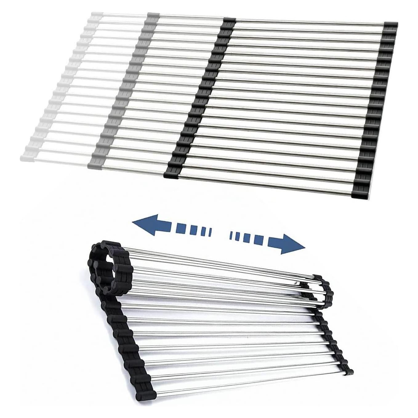 Escurridor de Platos Enrollable CHIRISEN 54x32.5 cm Antideslizante