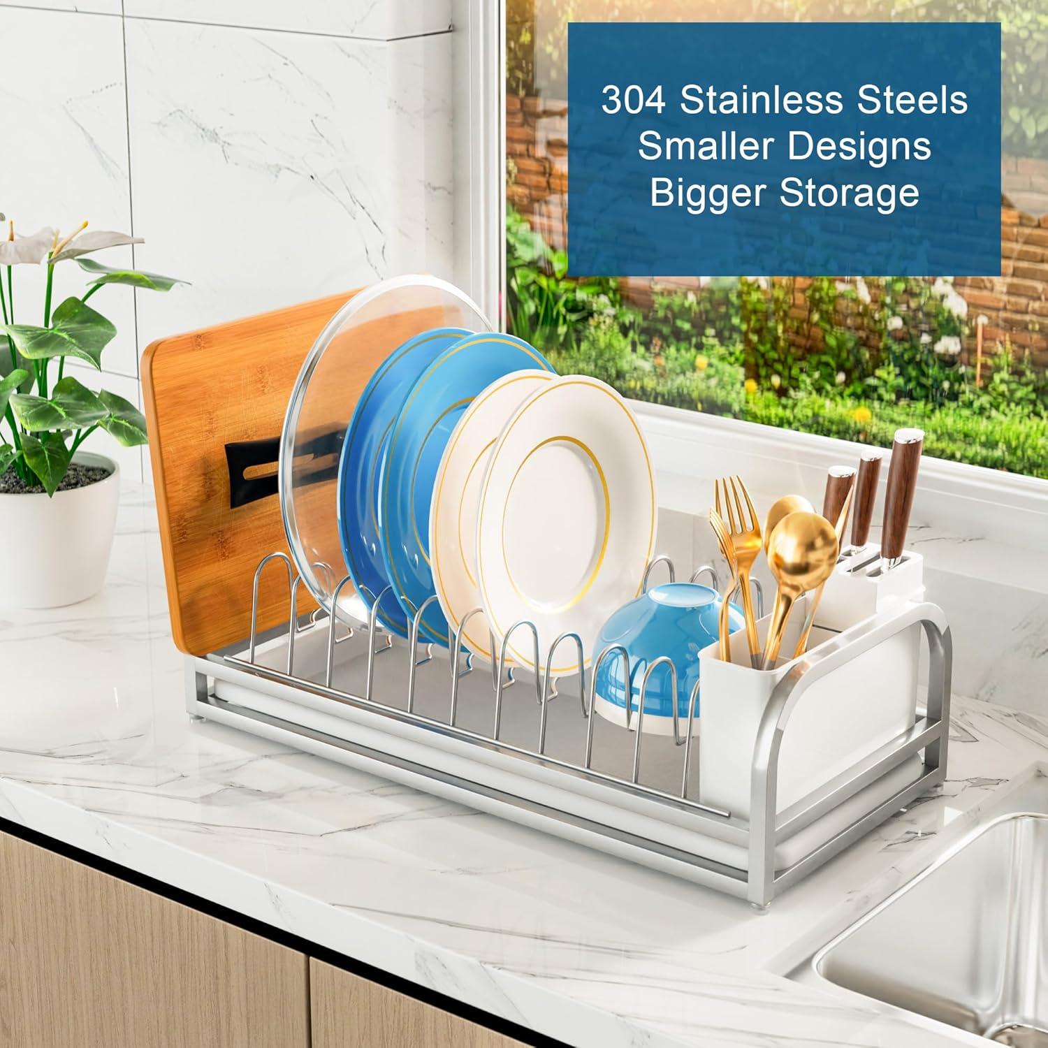 Escurridor de Platos Pequeño YEYPOP de Acero Inoxidable 304