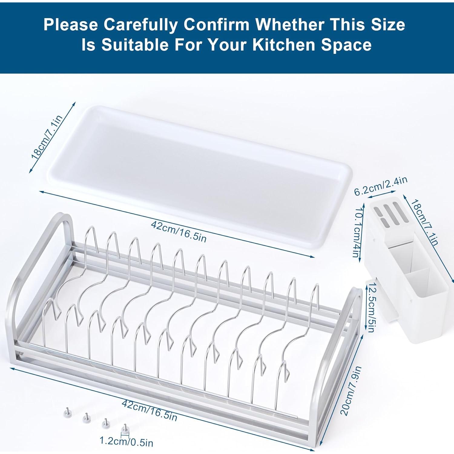 Escurridor de Platos Pequeño YEYPOP de Acero Inoxidable 304