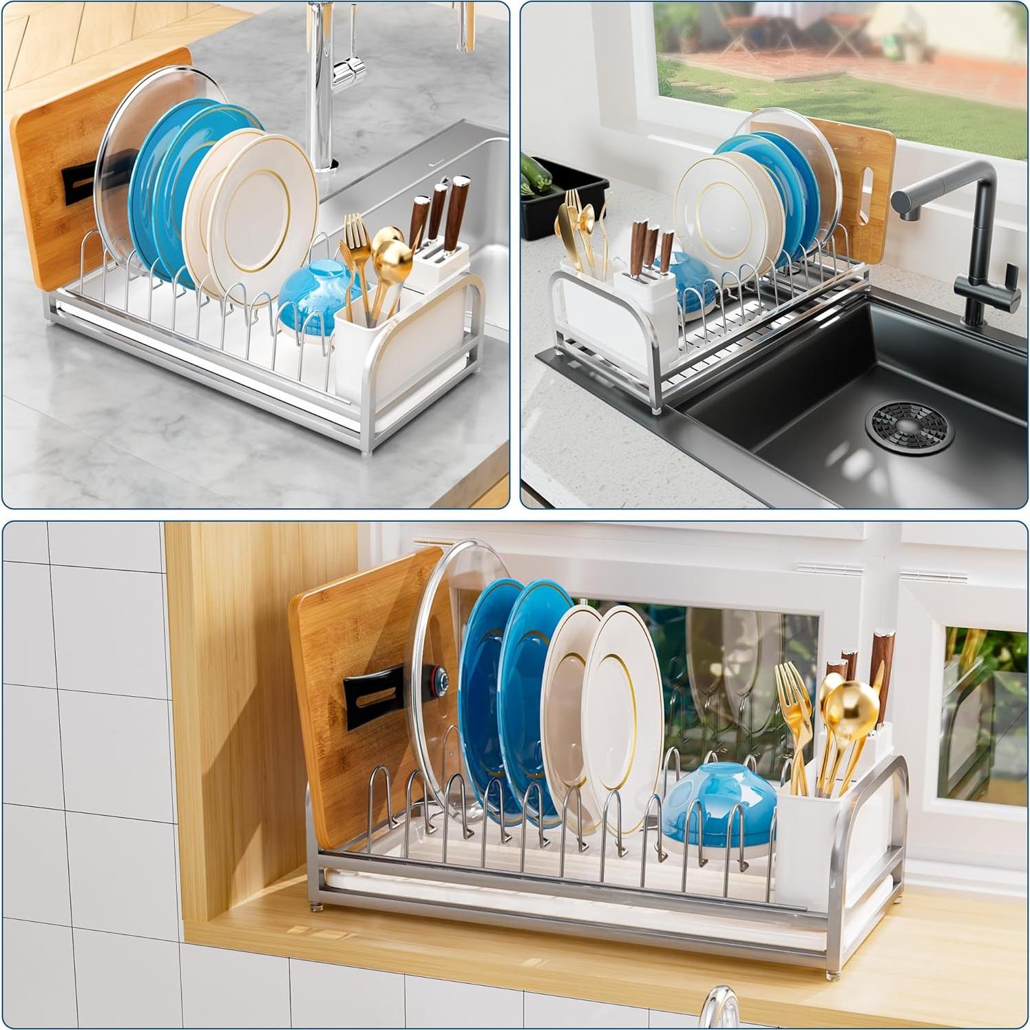 Escurridor de Platos Pequeño YEYPOP de Acero Inoxidable 304