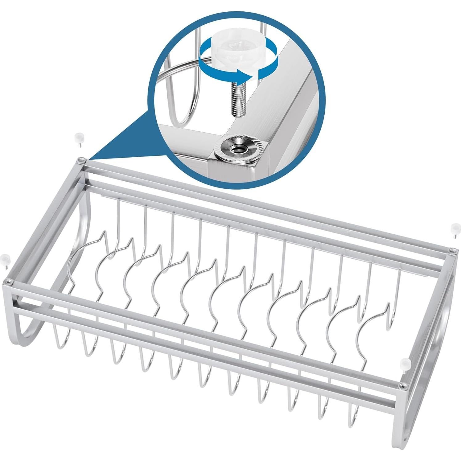 Escurridor de Platos Pequeño YEYPOP de Acero Inoxidable 304