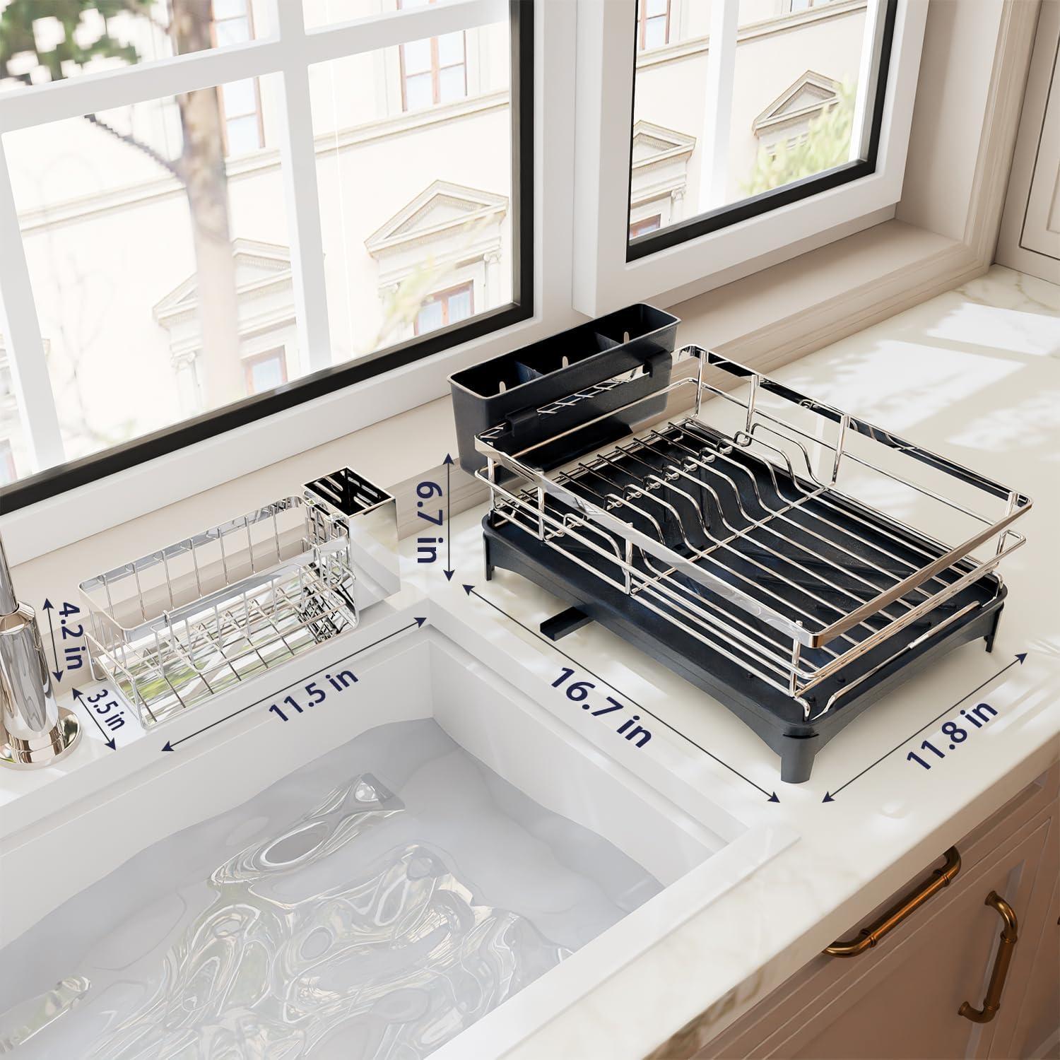 Escurridor de Platos Azevix Acero Inoxidable 30 cm x 42 cm