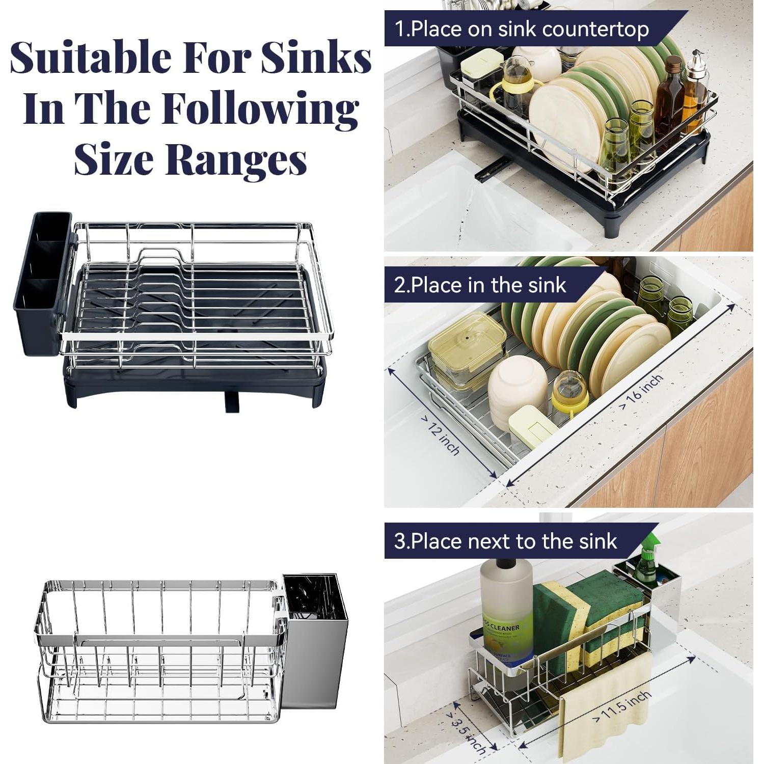 Escurridor de Platos Azevix Acero Inoxidable 30 cm x 42 cm