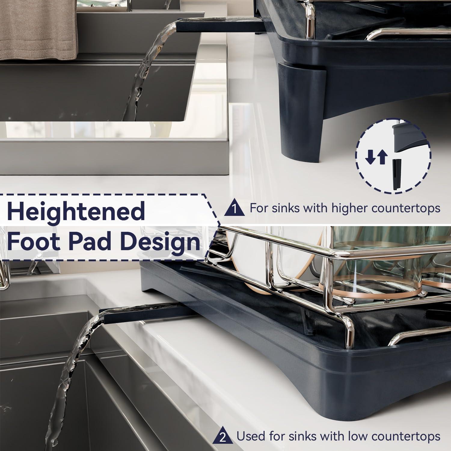 Escurridor de Platos Azevix Acero Inoxidable 30 cm x 42 cm