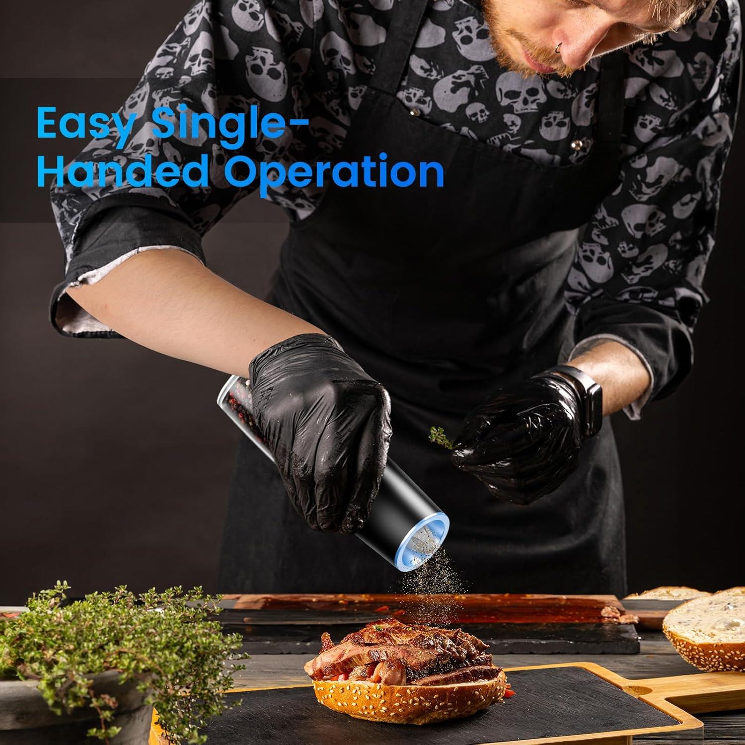 Juego de Molinillos Eléctricos de Sal y Pimienta MealHelper 135ml