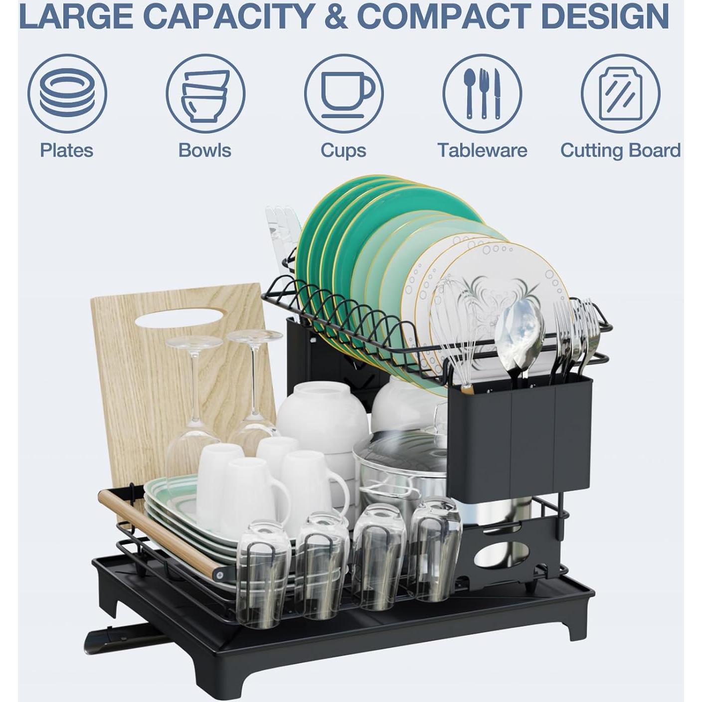 Escurridor de Platos 2 Niveles Utheinteck Antioxidante