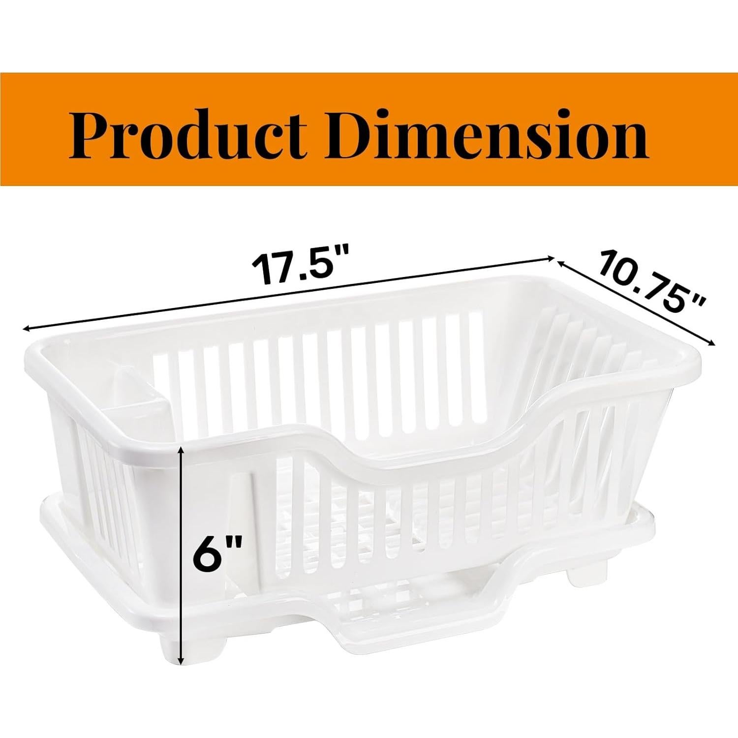 Escurridor de Platos Noamus Blanco 2 Piezas 44.5x27.3cm