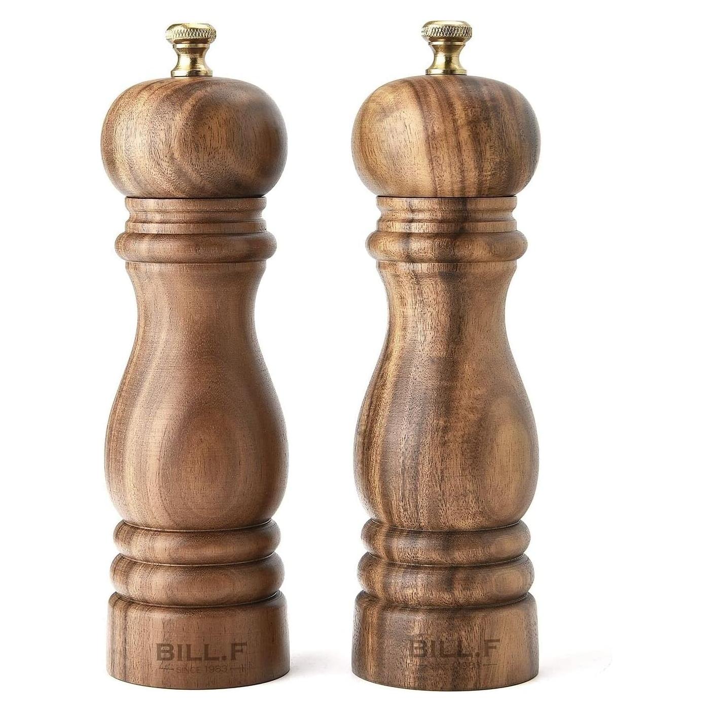 Molinillo de Sal y Pimienta BF Bill.F 19.4 cm Ajustable Acacia