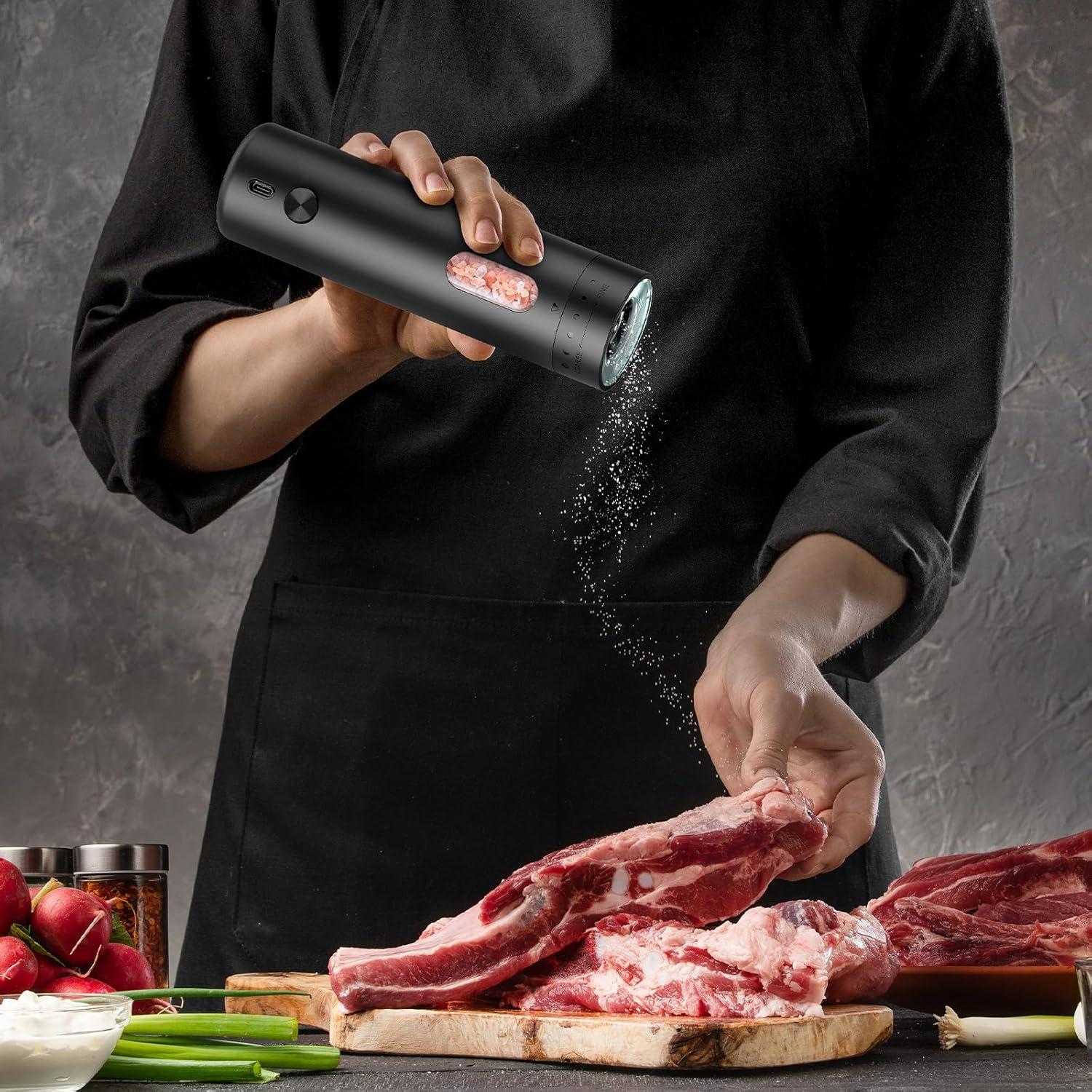 Juego de Molinillos Eléctricos de Sal y Pimienta Altmara 110ml