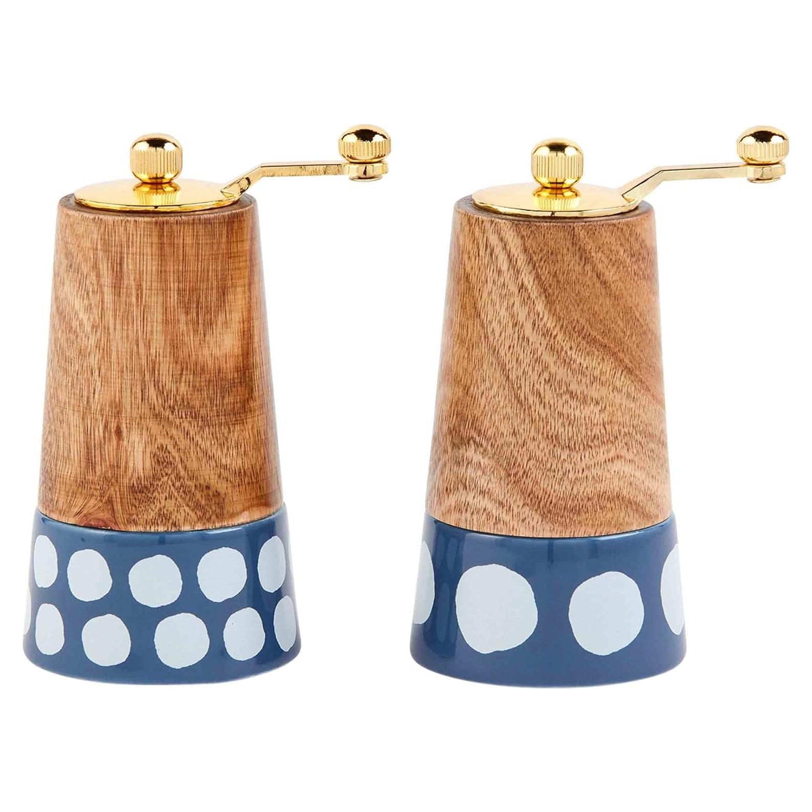 Conjunto Molinillos Sal y Pimienta Mud Pie Cerámica 12.7 cm