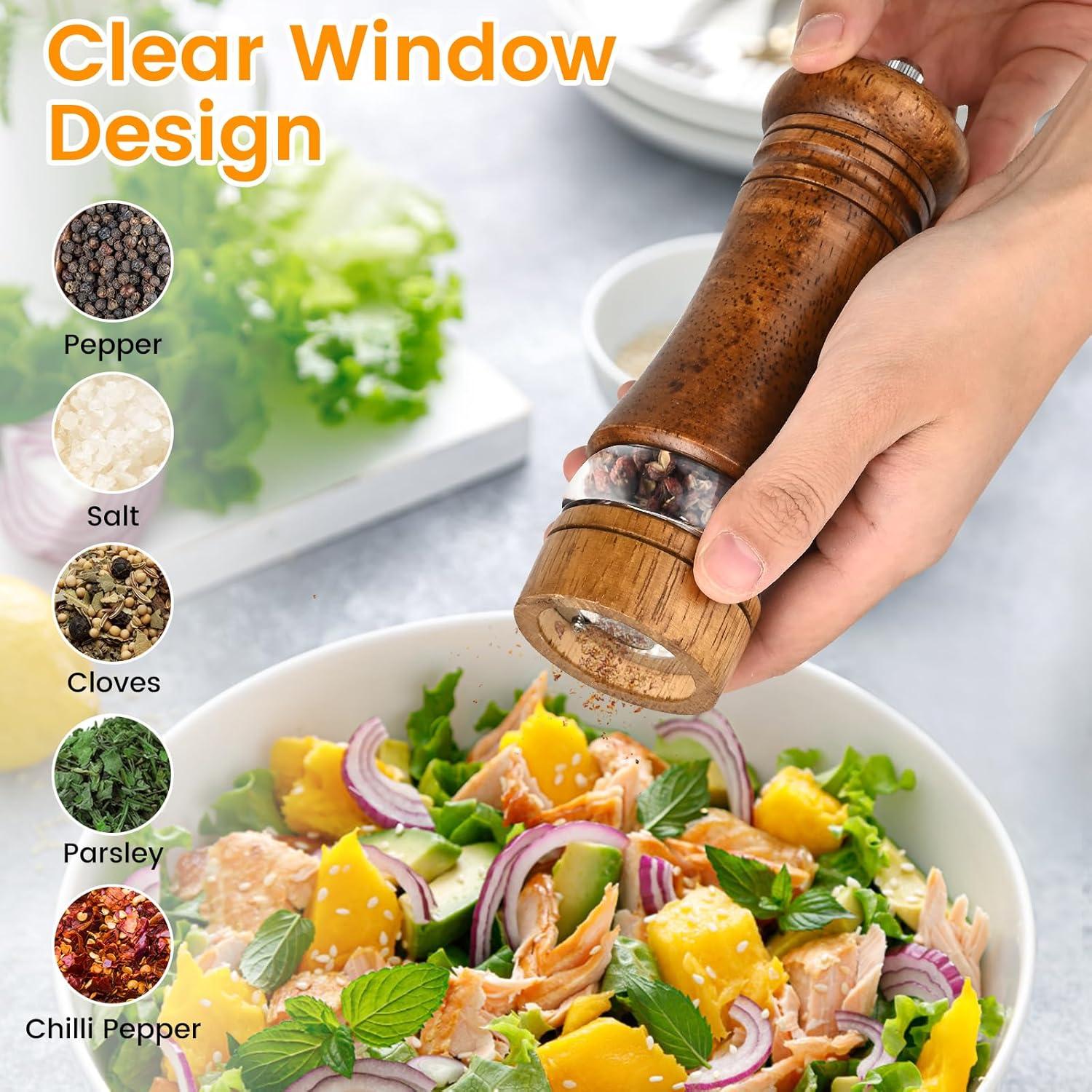 Juego de Molinillos de Sal y Pimienta BeKoas 15 cm Madera