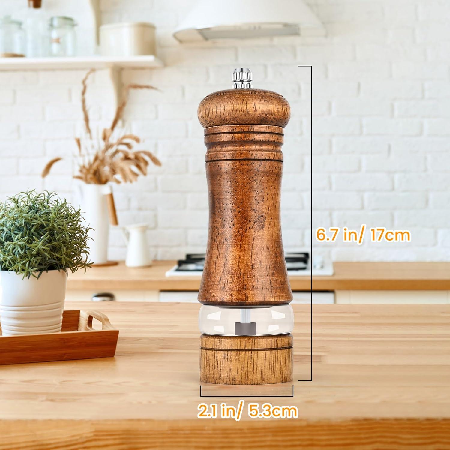 Juego de Molinillos de Sal y Pimienta BeKoas 15 cm Madera