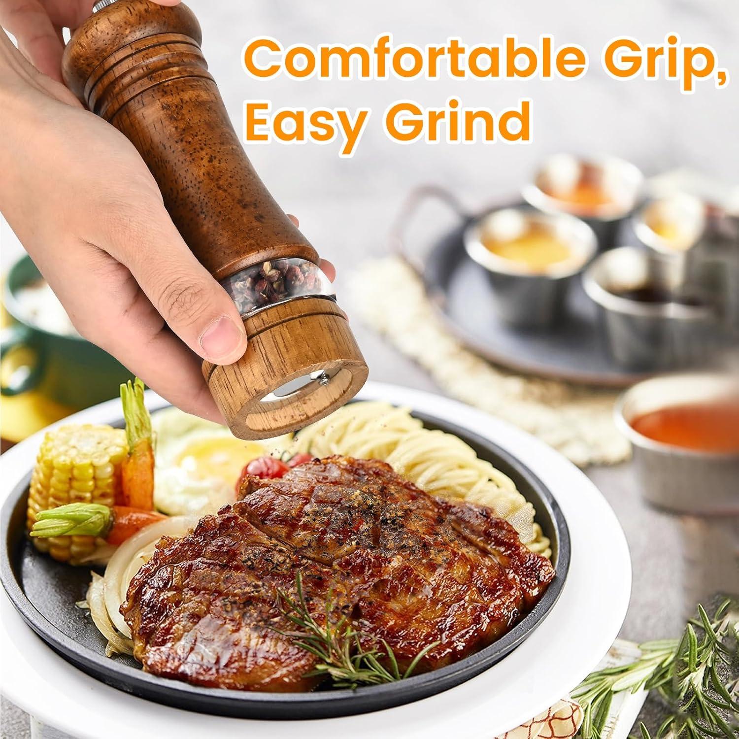 Juego de Molinillos de Sal y Pimienta BeKoas 15 cm Madera