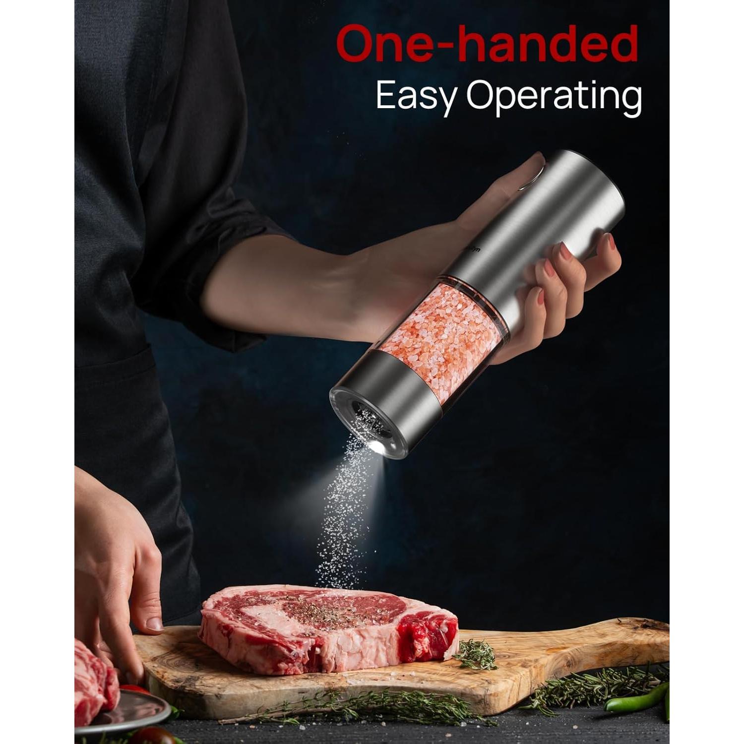 Juego de Molinillos Eléctricos de Sal y Pimienta Rossedlyn S1