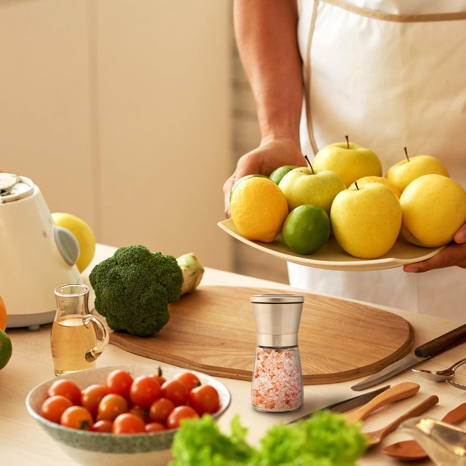 Juego de Molinillos de Sal y Pimienta M JINGMEI 2 Piezas