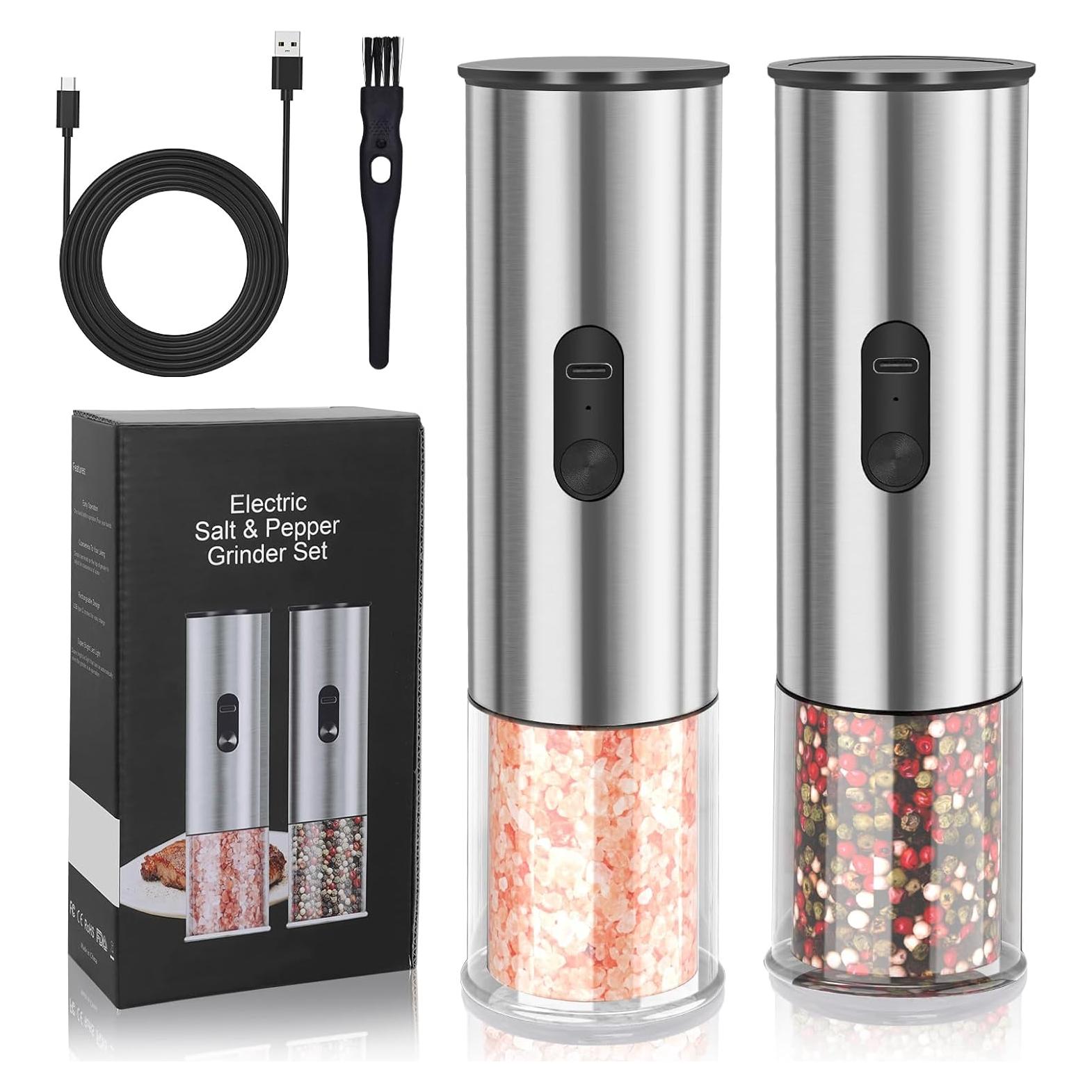 Juego de Molinillos Eléctricos de Sal y Pimienta Enutogo 2 Piezas