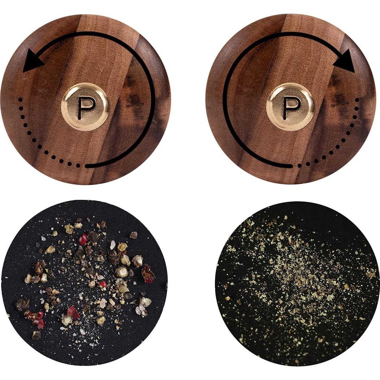 Juego de Molinillos de Sal y Pimienta DeroTeno 16.5 cm