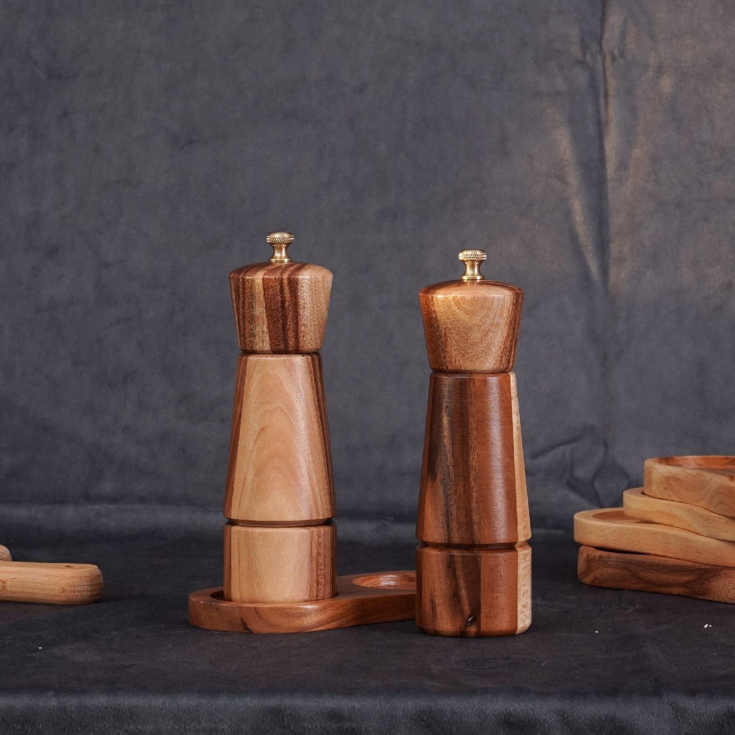 Juego de Molinillos de Sal y Pimienta DeroTeno 16.5 cm