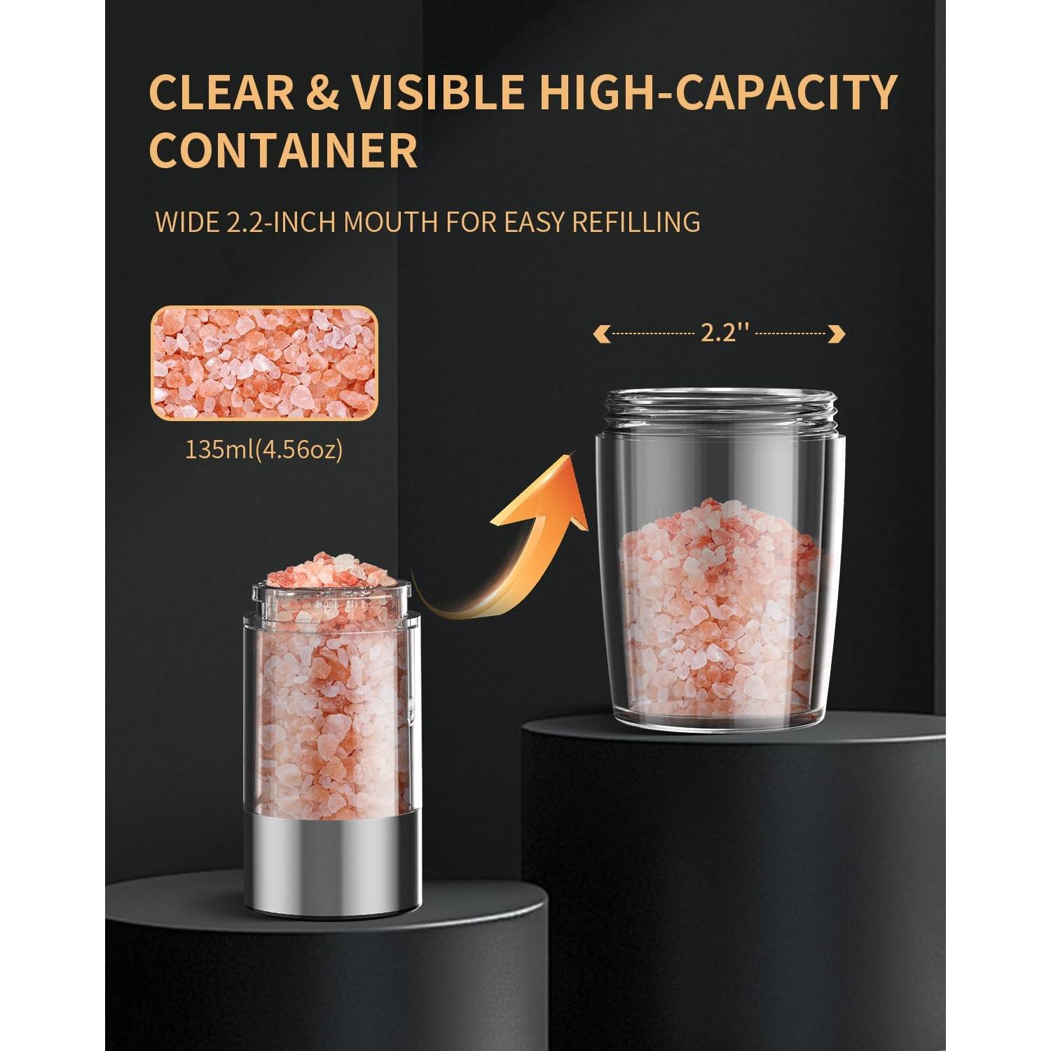 CIRCLE JOY Molinillo Eléctrico de Sal y Pimienta Ajustable