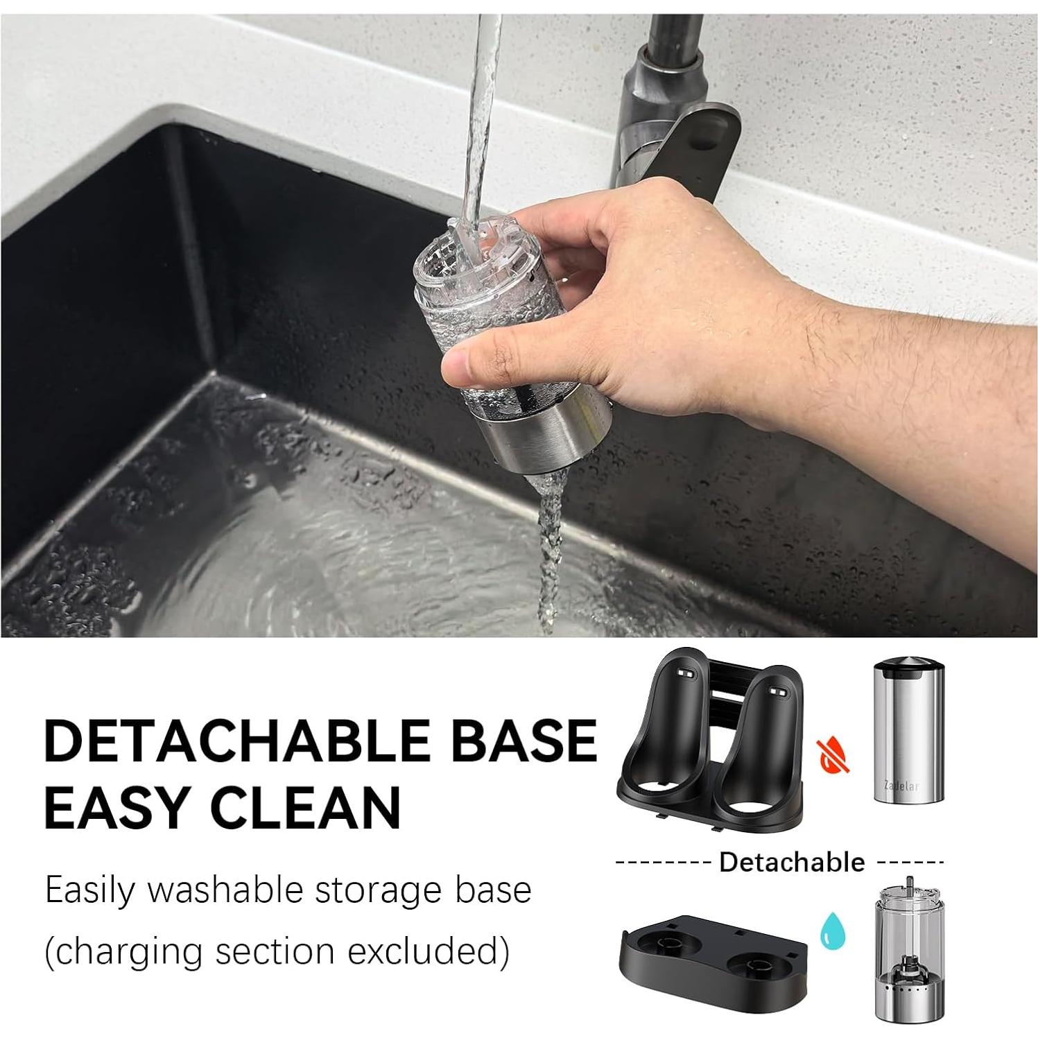 Juego de Molinillos Eléctricos de Sal y Pimienta Zadelar 95ml