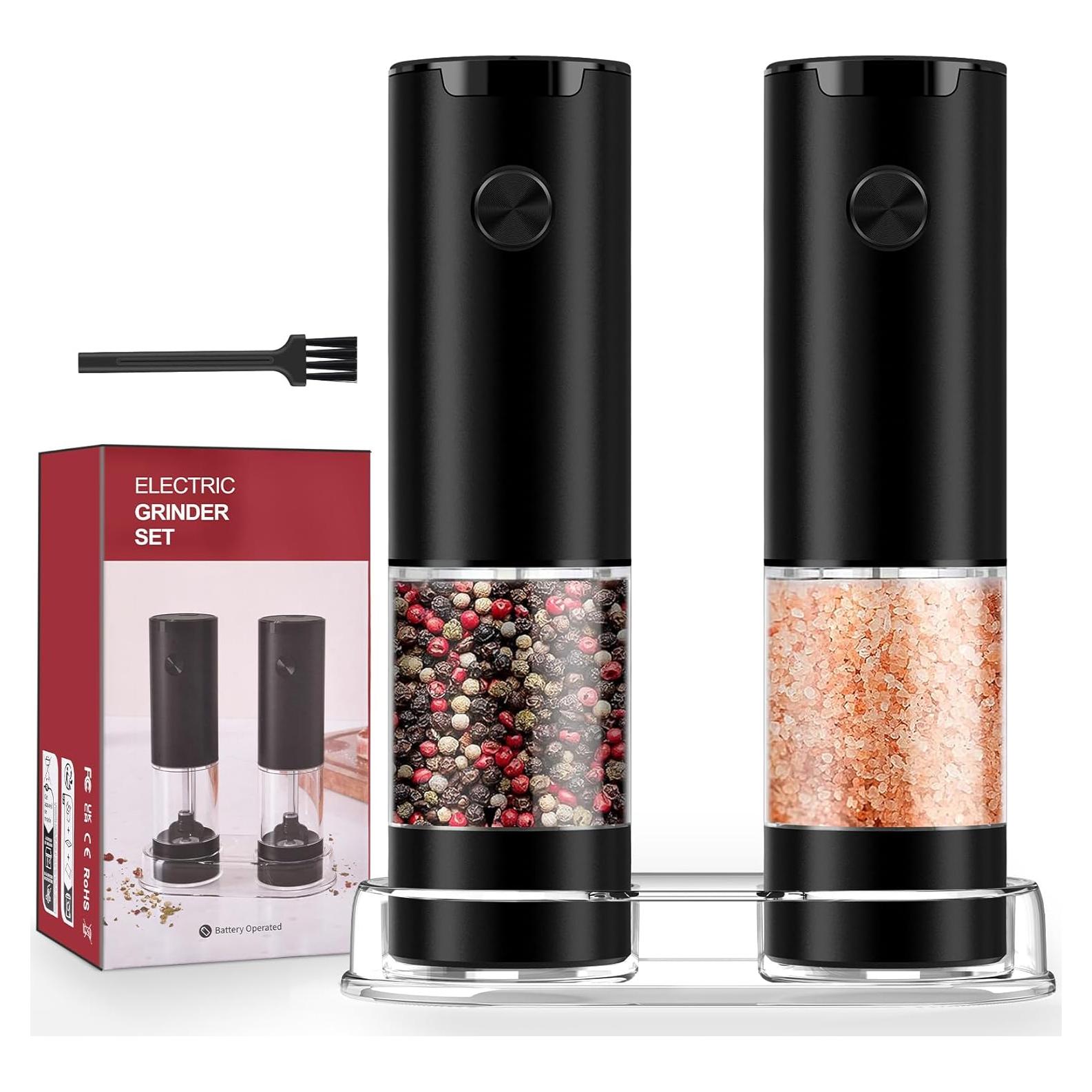 Juego de Molinillos Eléctricos de Sal y Pimienta UEDAI 95ml