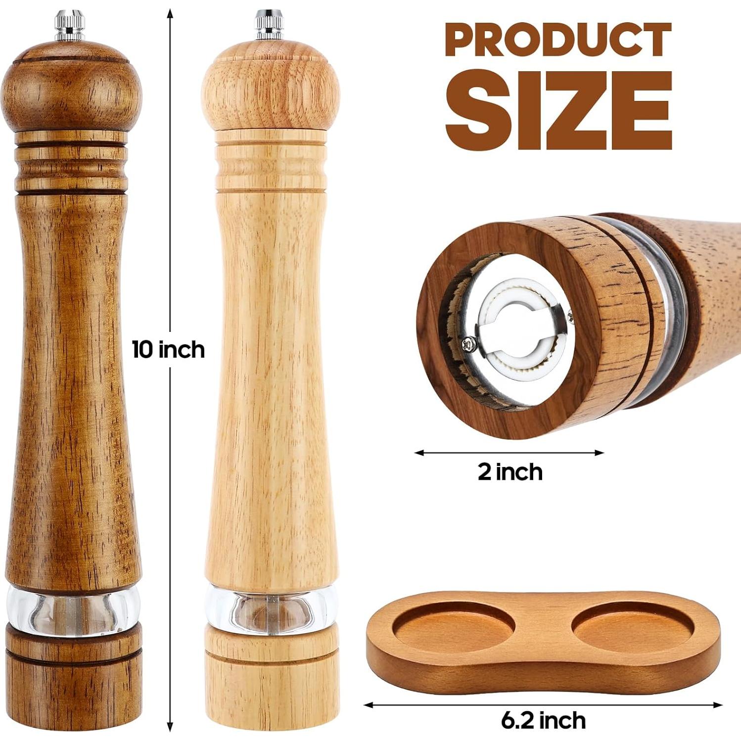 Juego de Molinillos de Sal y Pimienta Saebume 25.4 cm