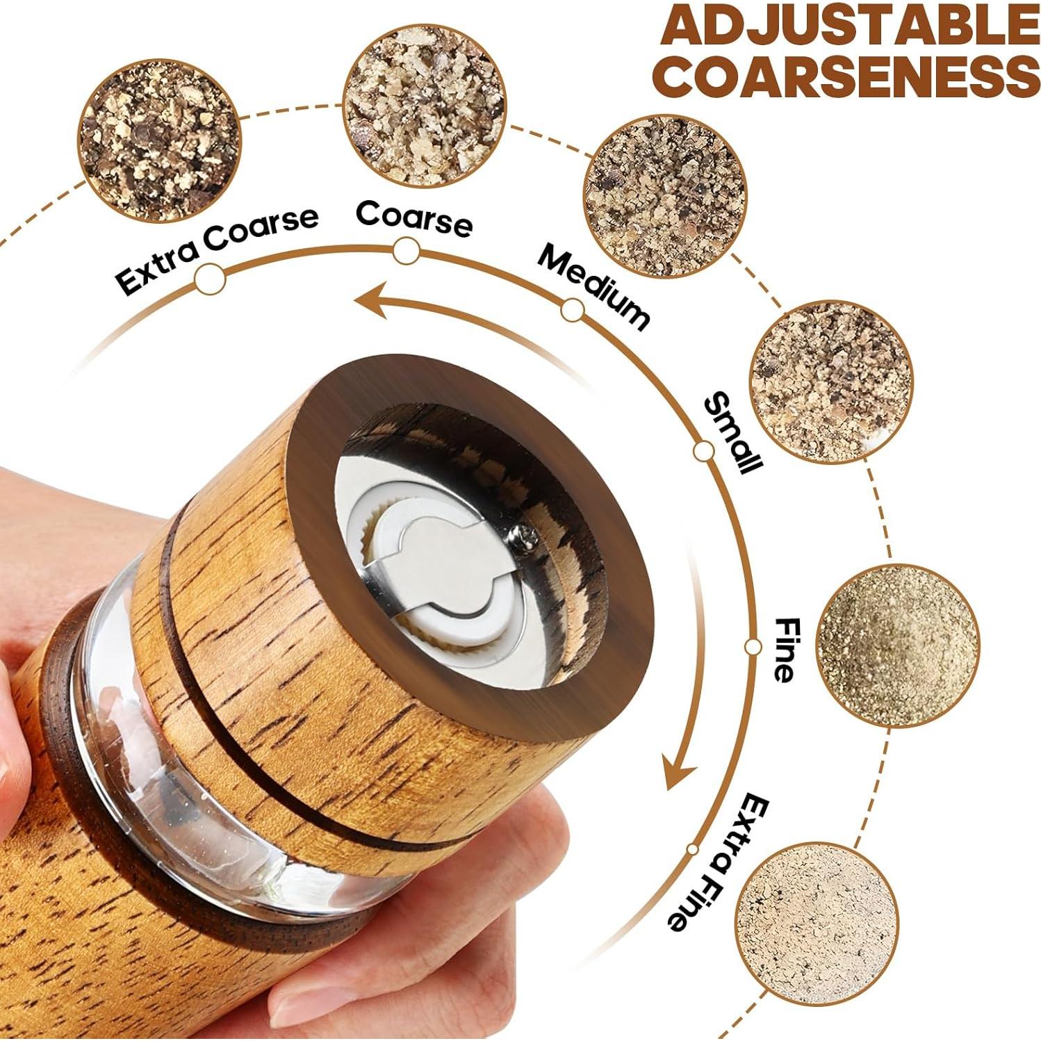 Juego de Molinillos de Sal y Pimienta Saebume 25.4 cm