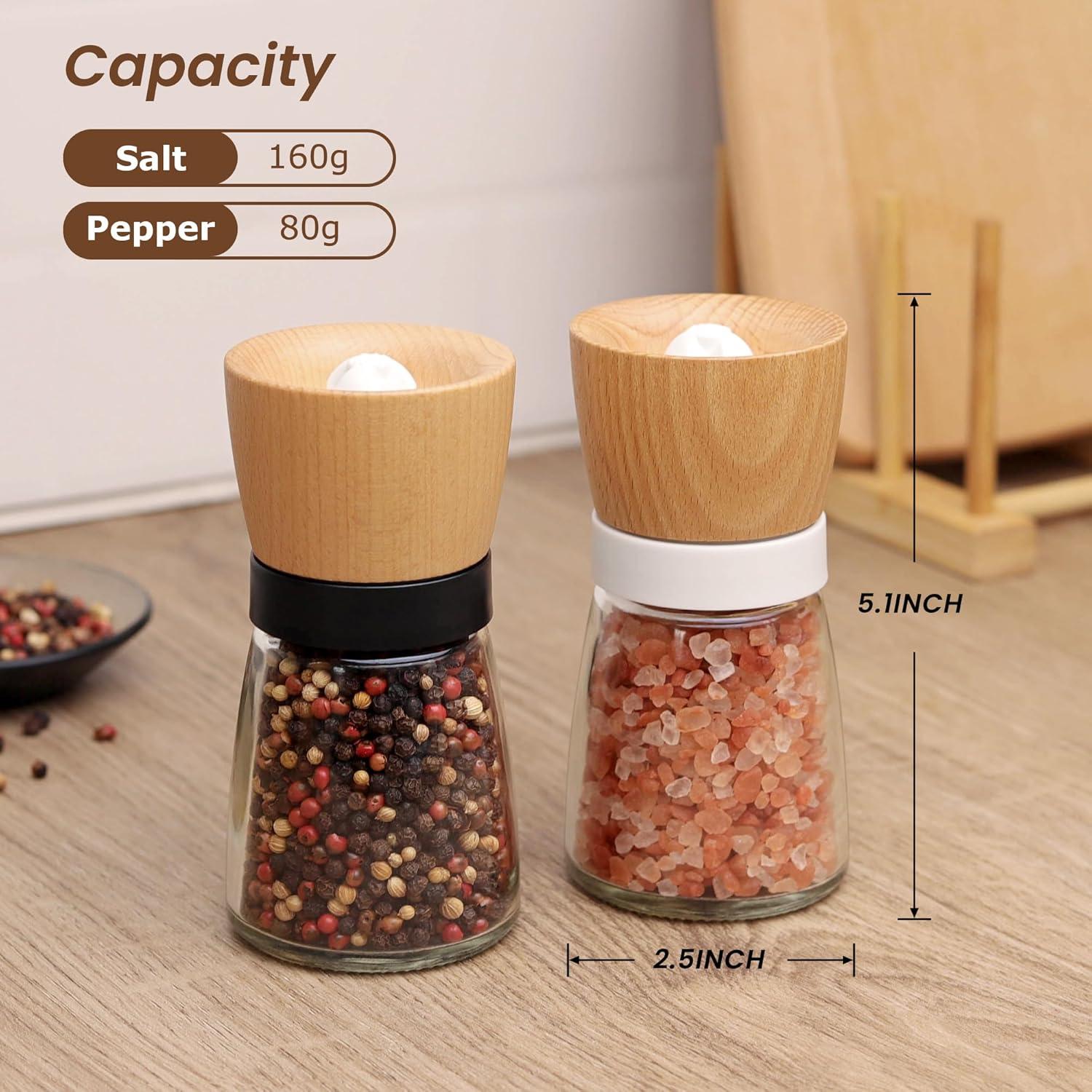Molinillo de Sal y Pimienta VEVOK CHEF de Madera 140 ml