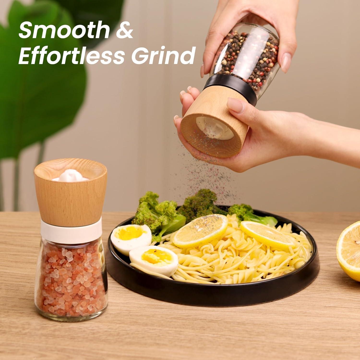 Molinillo de Sal y Pimienta VEVOK CHEF de Madera 140 ml