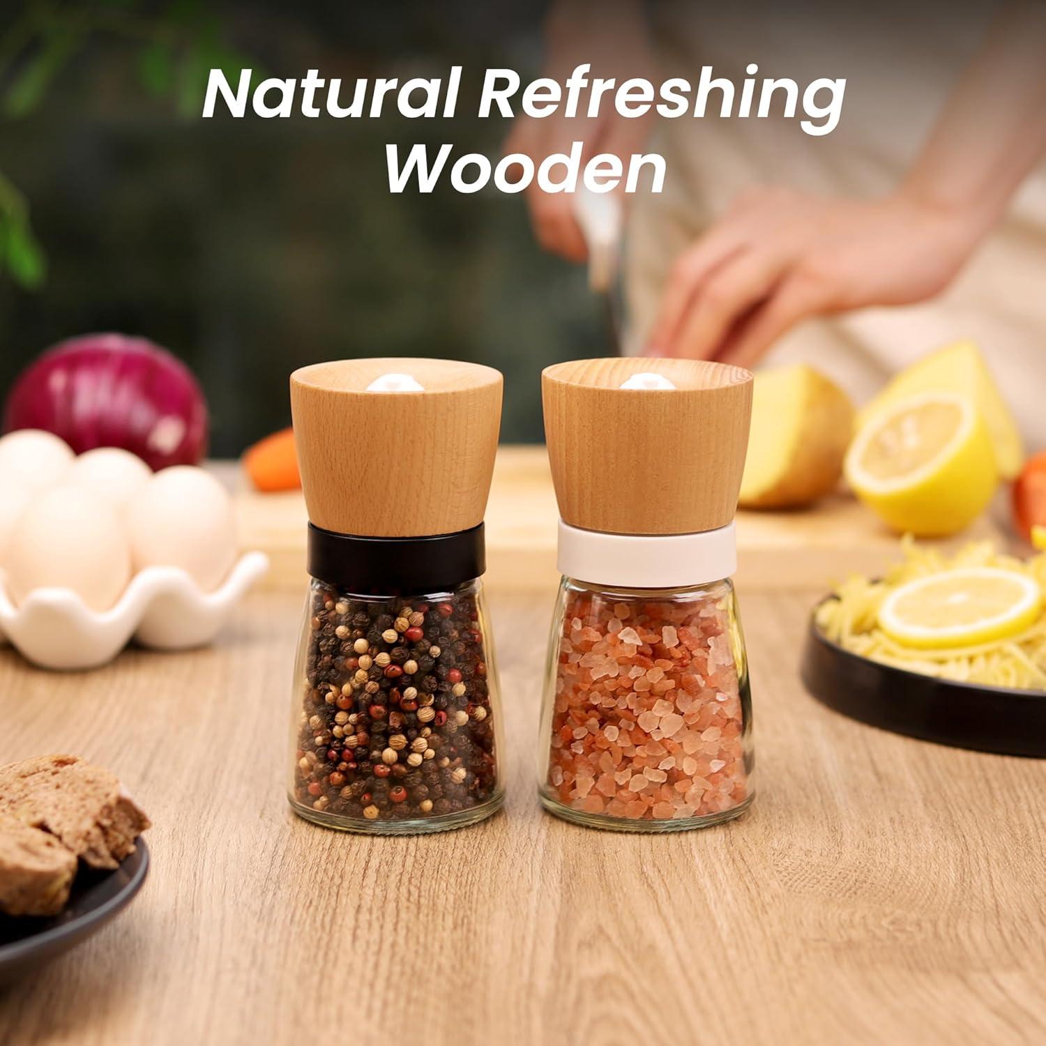 Molinillo de Sal y Pimienta VEVOK CHEF de Madera 140 ml