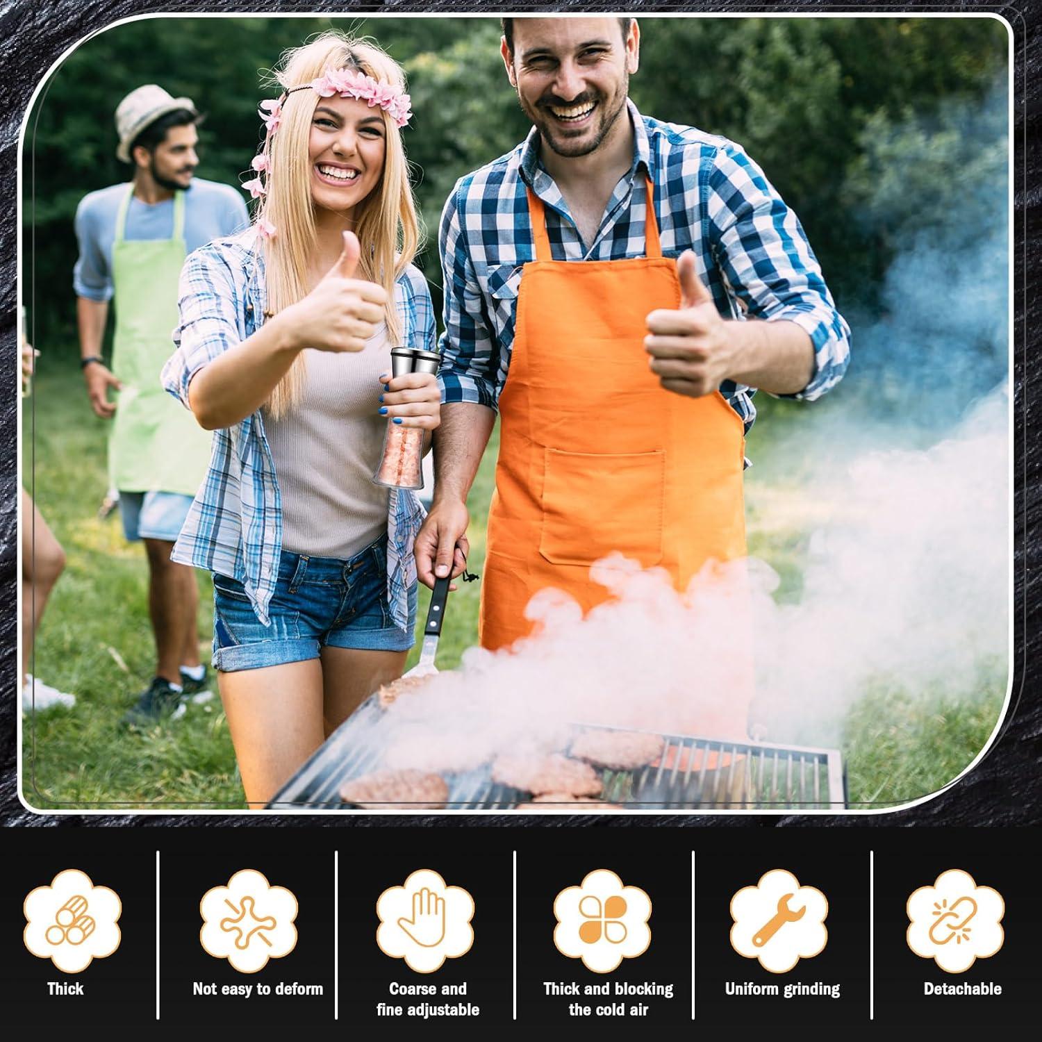 Juego de 12 Molinillos de Sal y Pimienta Nuenen 177 ml Acero Inoxidable