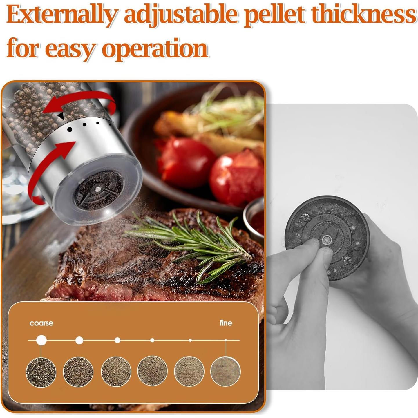 Juego de Molinillos Eléctricos de Sal y Pimienta Theresduet