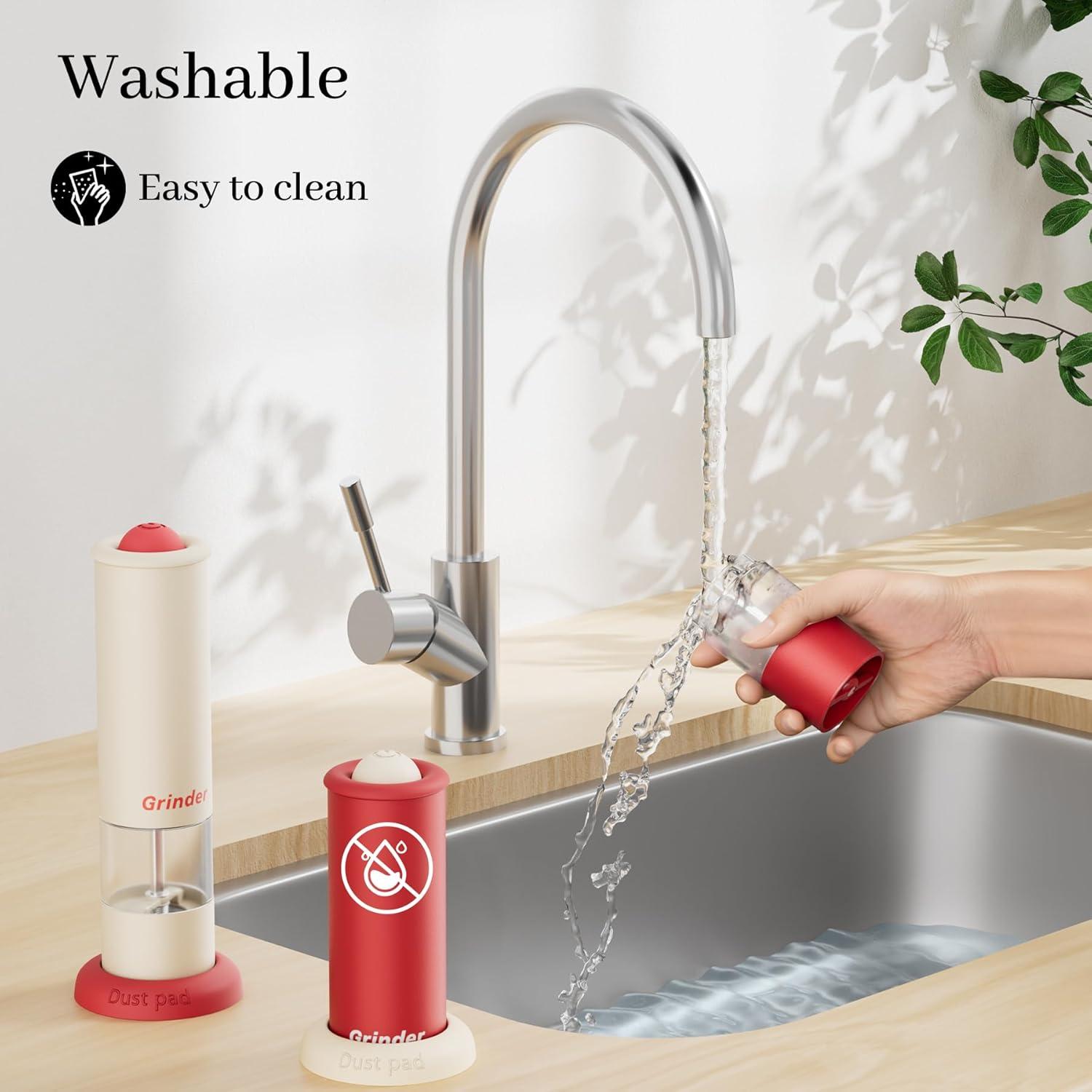 Juego de Molinillos Eléctricos de Sal y Pimienta DGINGEFATY