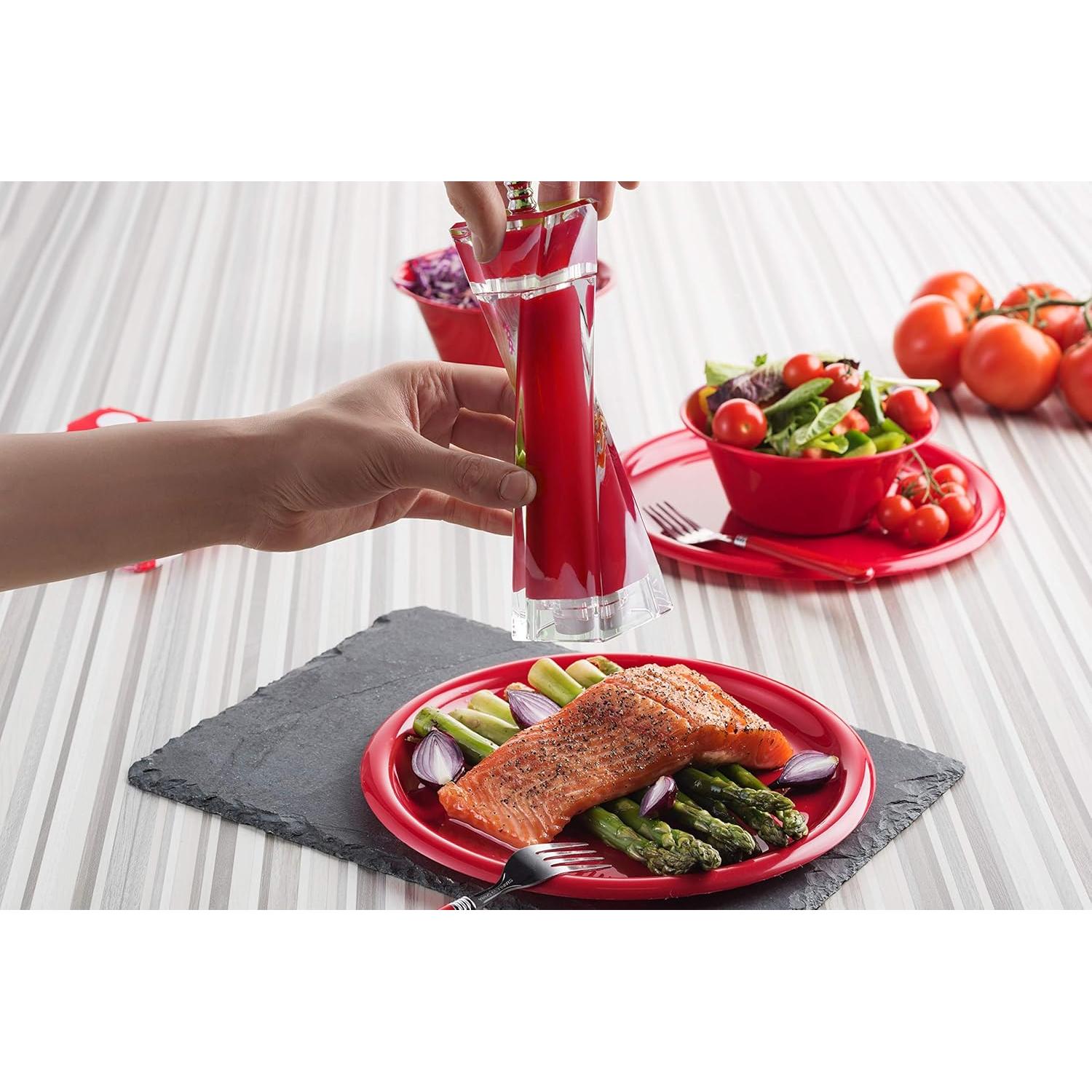 Juego de Molinillos de Sal y Pimienta MITBAK Rojos 20.32 cm