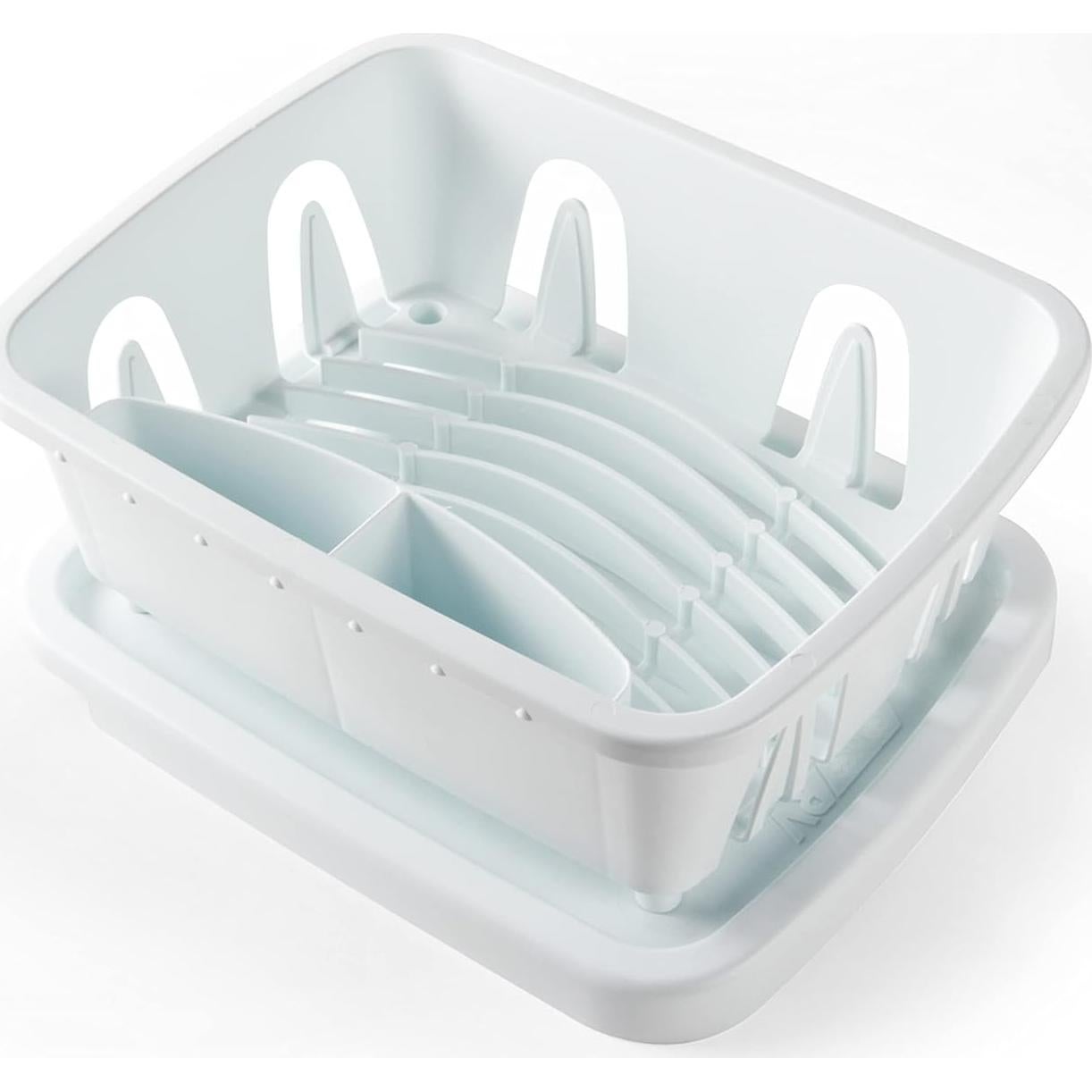 Escurridor de Platos Camco 43511 con Bandeja Drenaje Blanco