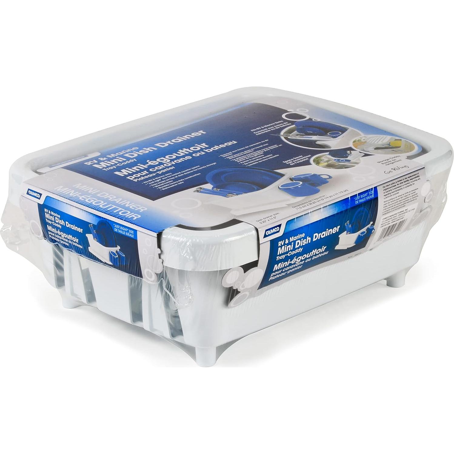 Escurridor de Platos Camco 43511 con Bandeja Drenaje Blanco