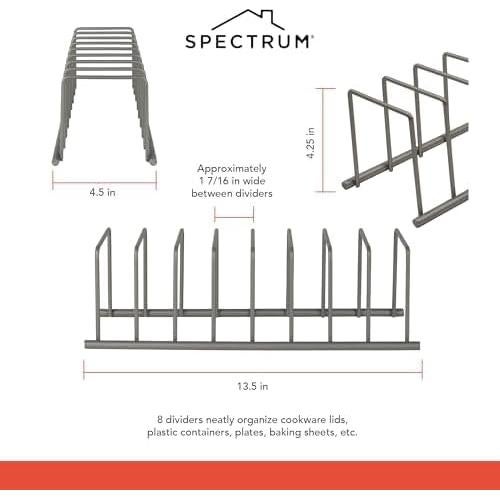 Organizador de Cocina Spectrum Gris Industrial - Escurridor de Platos