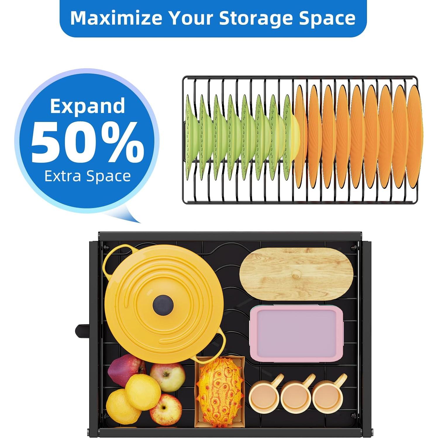 Estante Secar Platos 2 Niveles Simple Trending Acero Inoxidable Negro