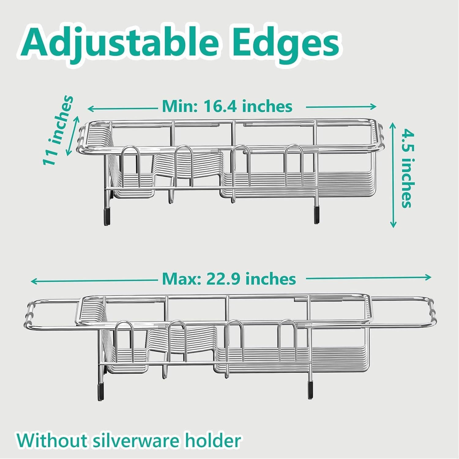 Escurridor de Platos AIDERLY Expandible Acero Inoxidable 41.5 cm