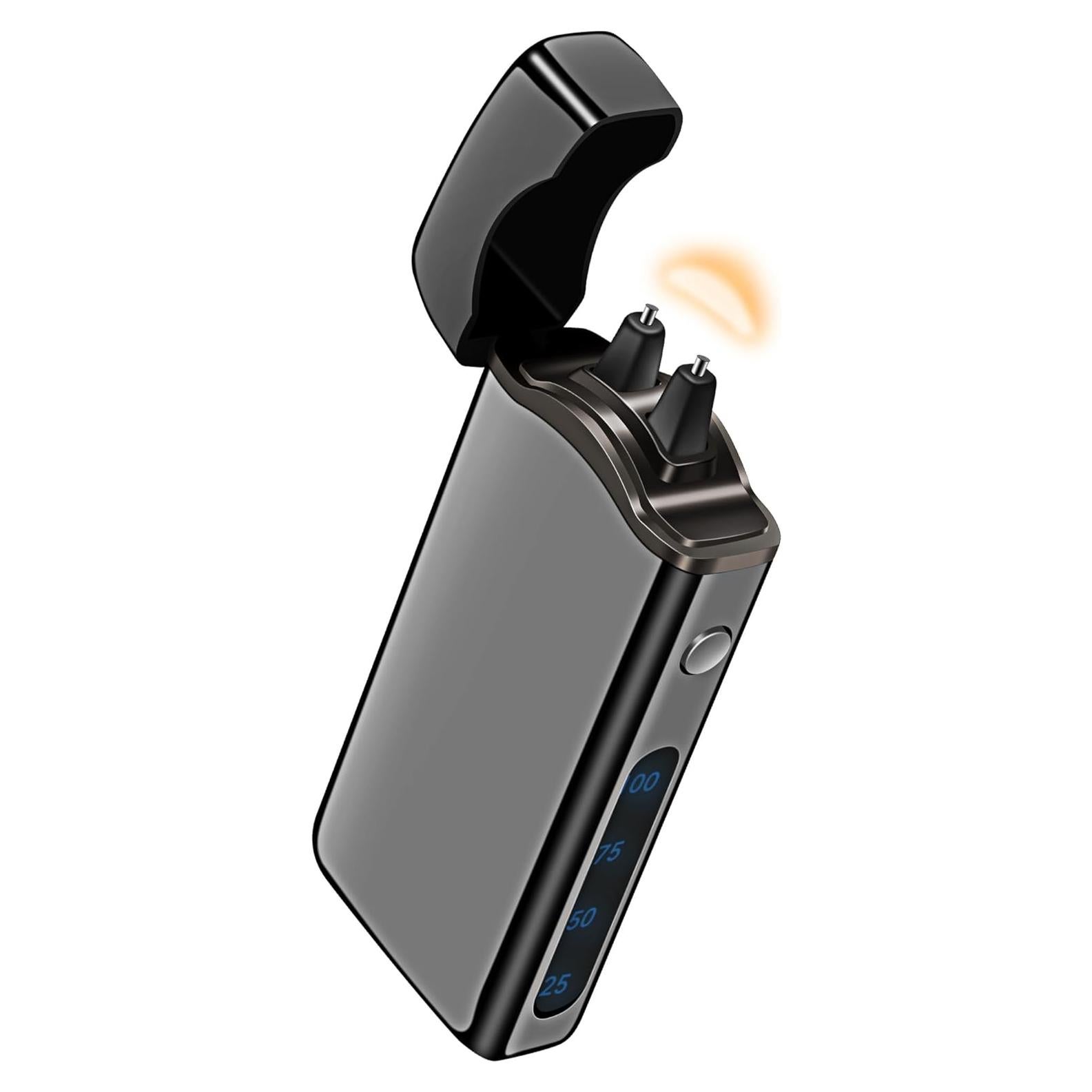 Encendedor Eléctrico Lesbri Arco Grande Recargable USB Negro